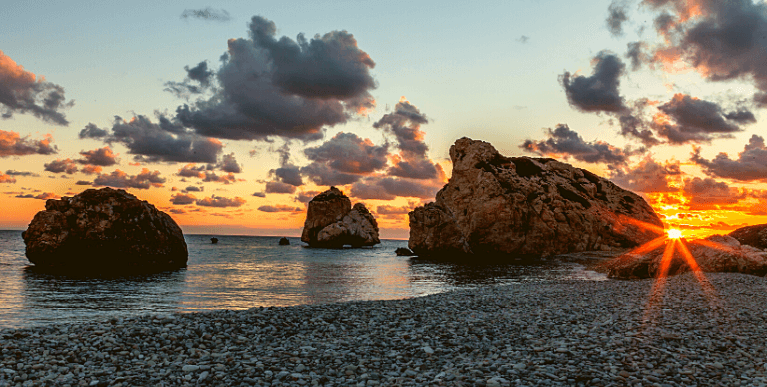 Aphrodité sziklája Páfosz Ciprus