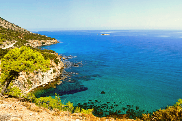 Kék lagúna Paphos Ciprus