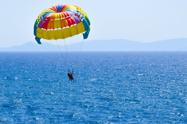 Vizisport, parasailing Páfoszon