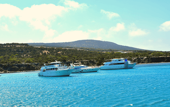 Hajókirándulás a kék lagúnához Ciprus paphos Páfosz