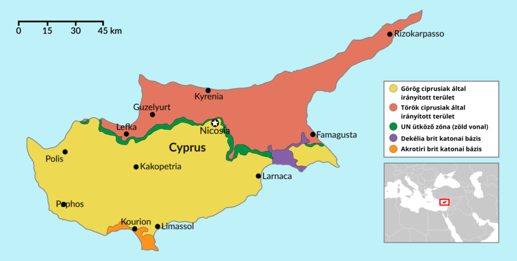 Ciprus veszélyei megosztott Ciprus