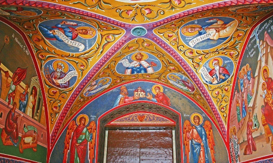 Kykkos-kolostor-mennyezet-freskó