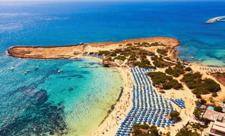 Makronissos beach Ciprus