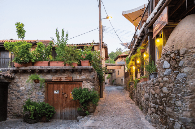 Troodos-hegység Omodos Ciprus