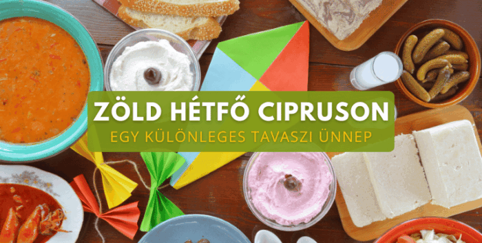 Zöld Hétfő Cipruson böjti ételekkel, lagana kenyérrel és sárkányeregetés hangulatával.