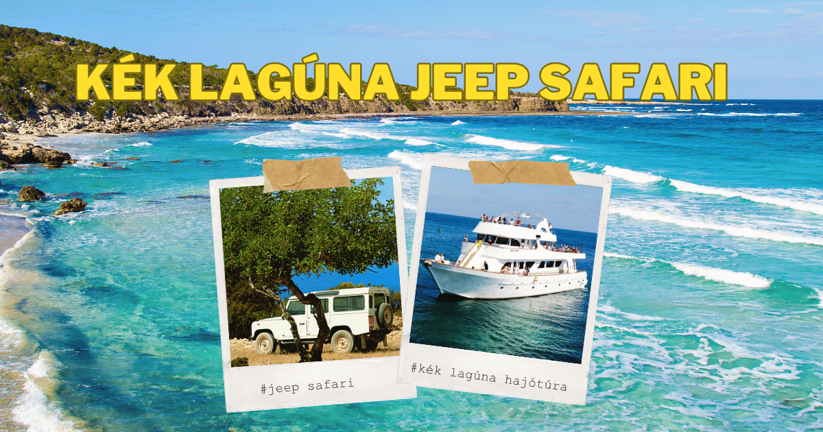 Kék Lagúna Jeep Safari Cipruson – Akamas-partvidék türkizkék tengerrel, jeep safari és Kék Lagúna hajótúra